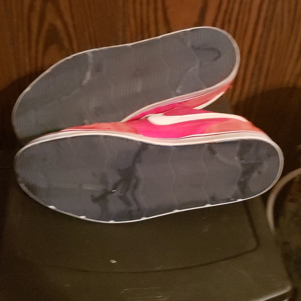 Red Leather Nikes - Picture 4 of 4